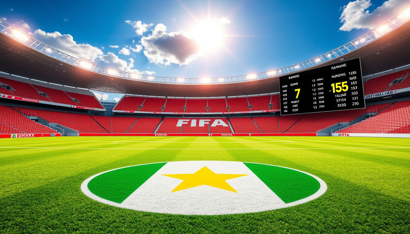 Suriname Nationaal Voetbalelftal Stand: FIFA Ranking